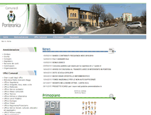 Tablet Screenshot of comune.ponteranica.bg.it